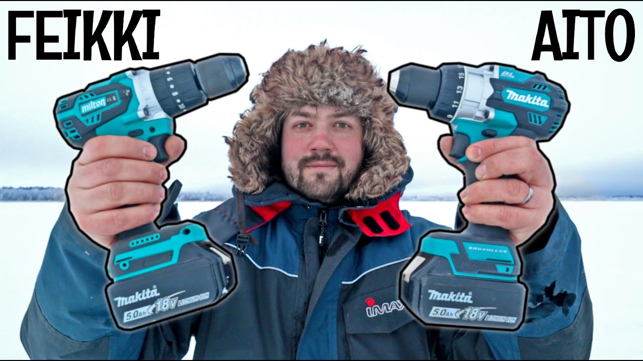 AITO MAKITA VS FEIKKI MAKITA AKKUKAIRA TESTISSÄ - 125 Nm MAKITA VS 350 Nm MILTON