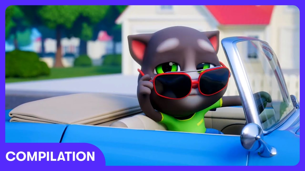 Talking Tom - Nouvelle voiture, vieux amis | Dessins Animés | WildBrain Cirque