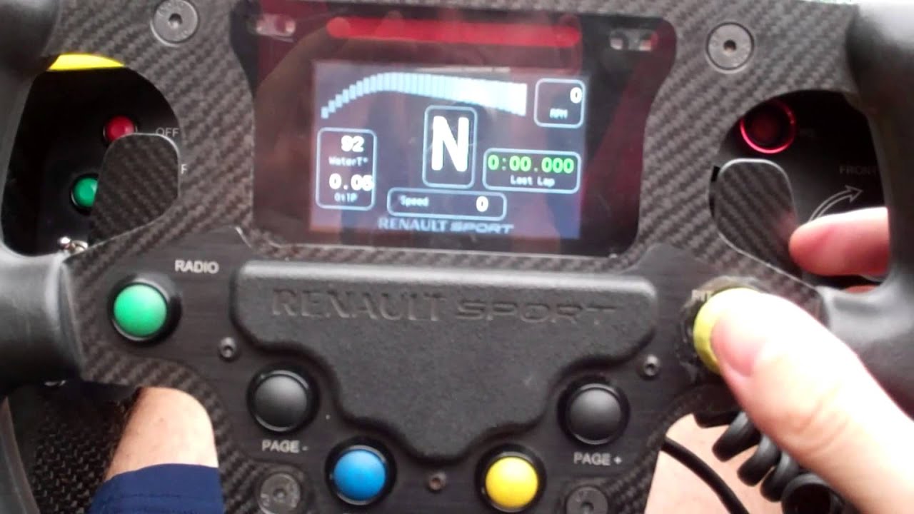 Cockpit of a Formula Renault 2.0