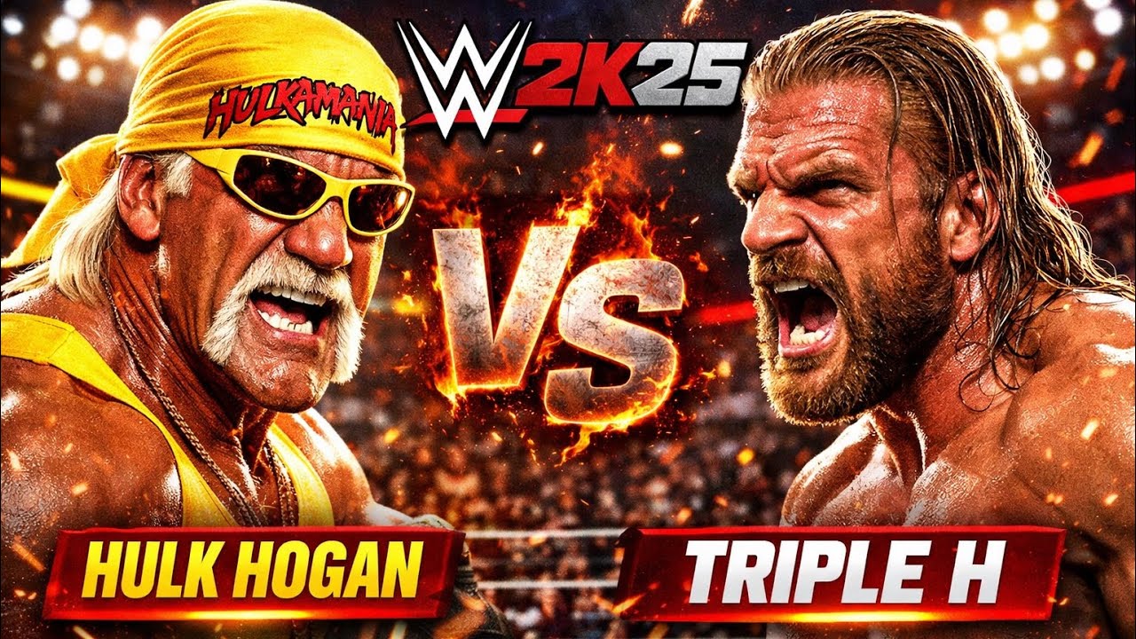 WWE2K25 | HULK HOGAN 🆚 TRIPPLE H😱😱 | ONE ON ONE |
