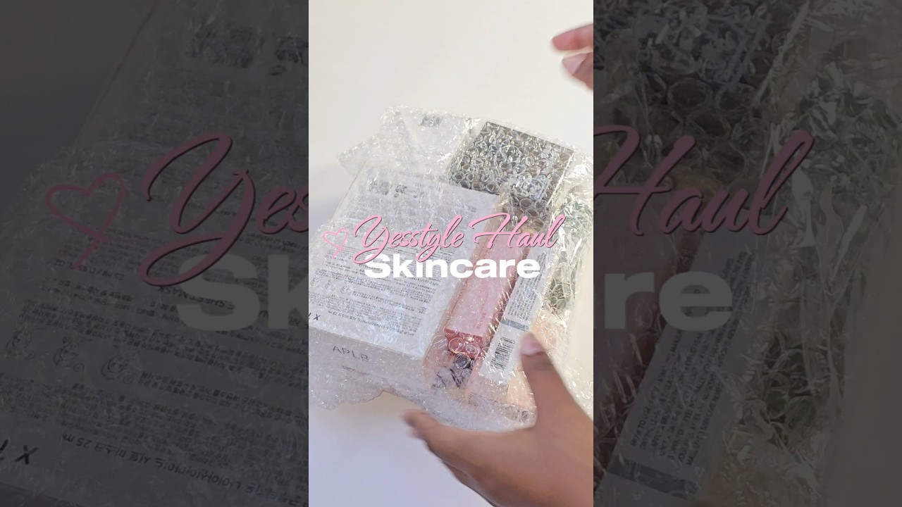 ASMR skincare haul 