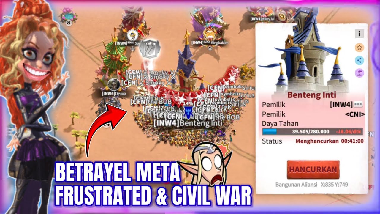 CIVIL WAR CFN vs INWA‼️BETRAYAL AFTER LOSE WAR ZONE 5 - Call of dragons 