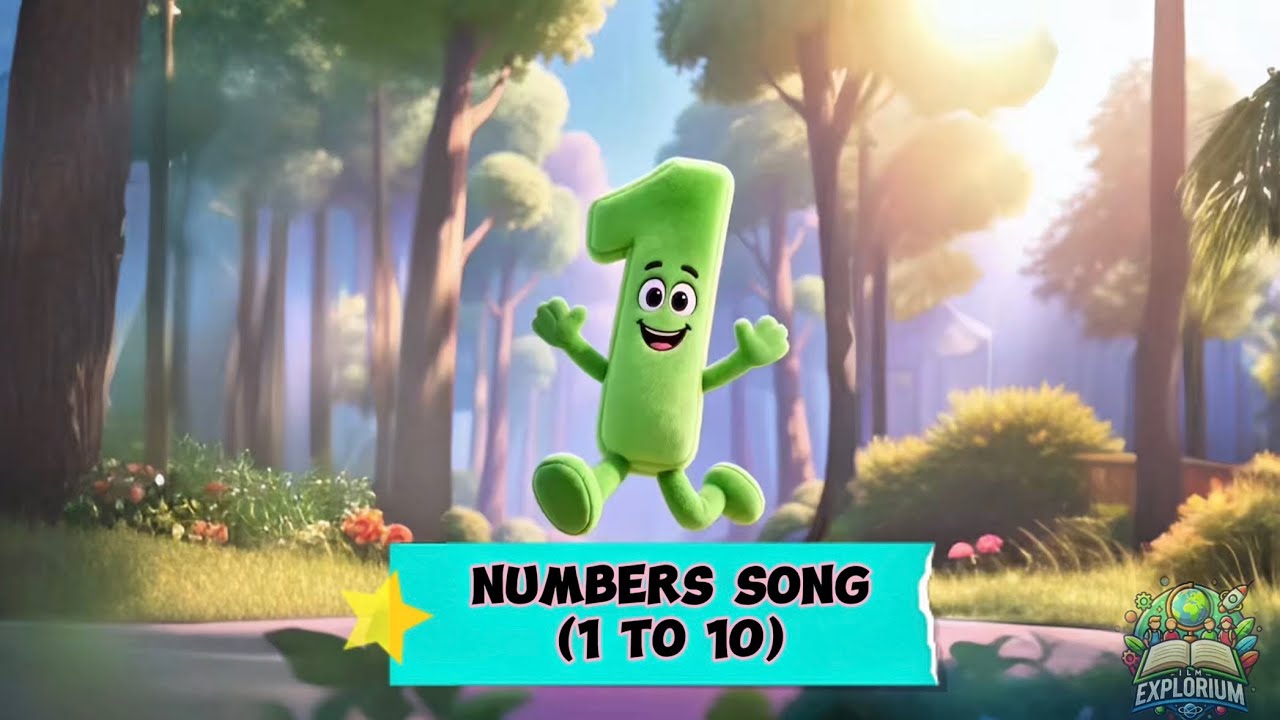Let&rsquo;s count with happy feet! 🎉 Numbers 1-10 never looked this fun! 🧡🎈 #kidslearning