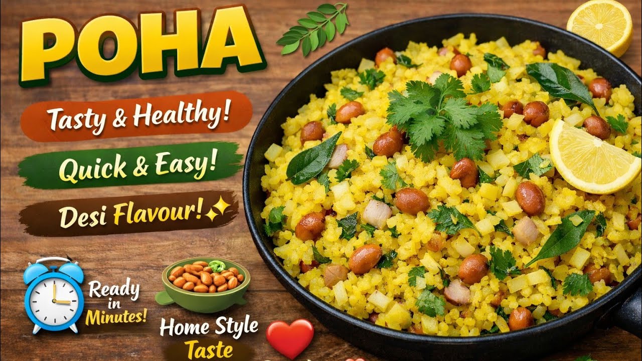 Poha recipe 😋 best indian breakfast l Dewasi'sdelight