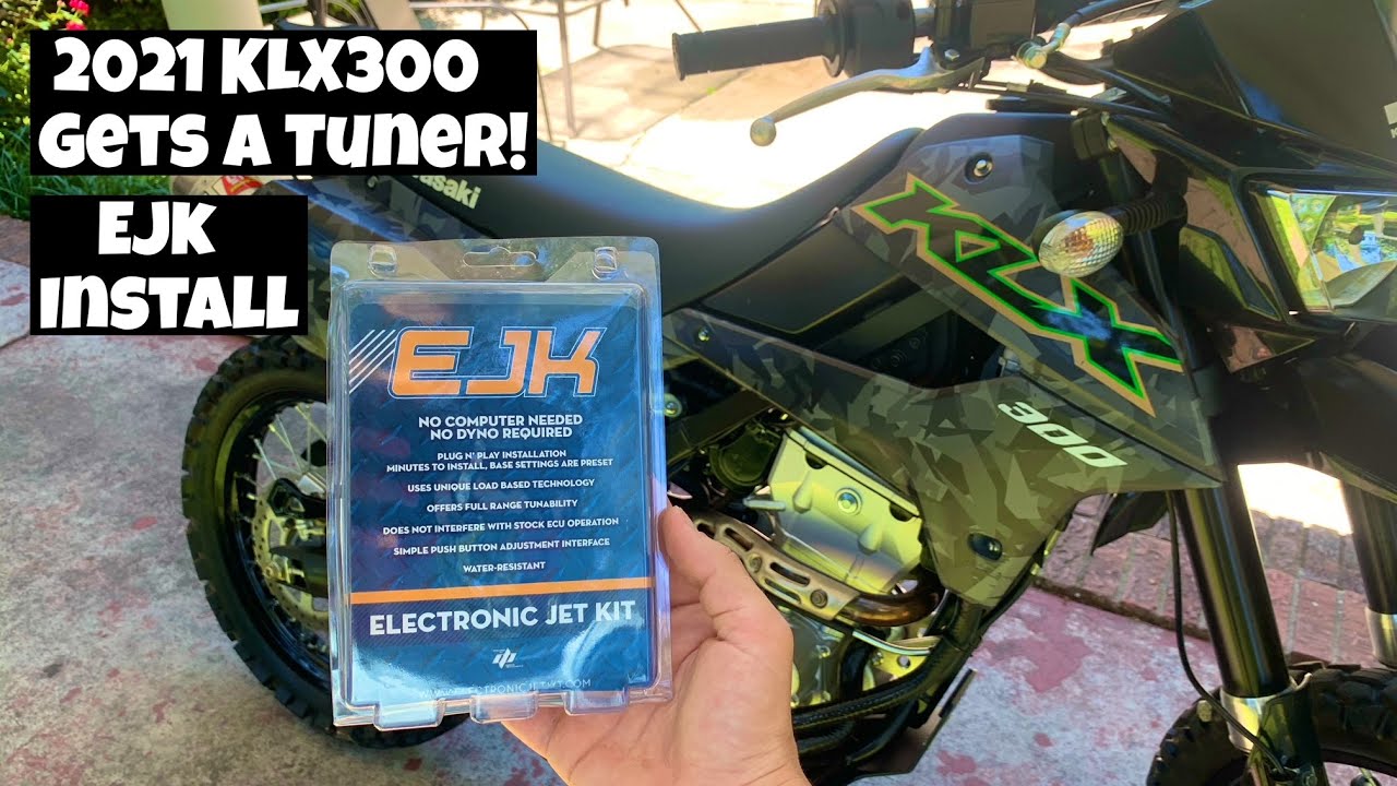 2021 KLX300 GETS A TUNER! EJK Fuel Controller (Install & Setup)
