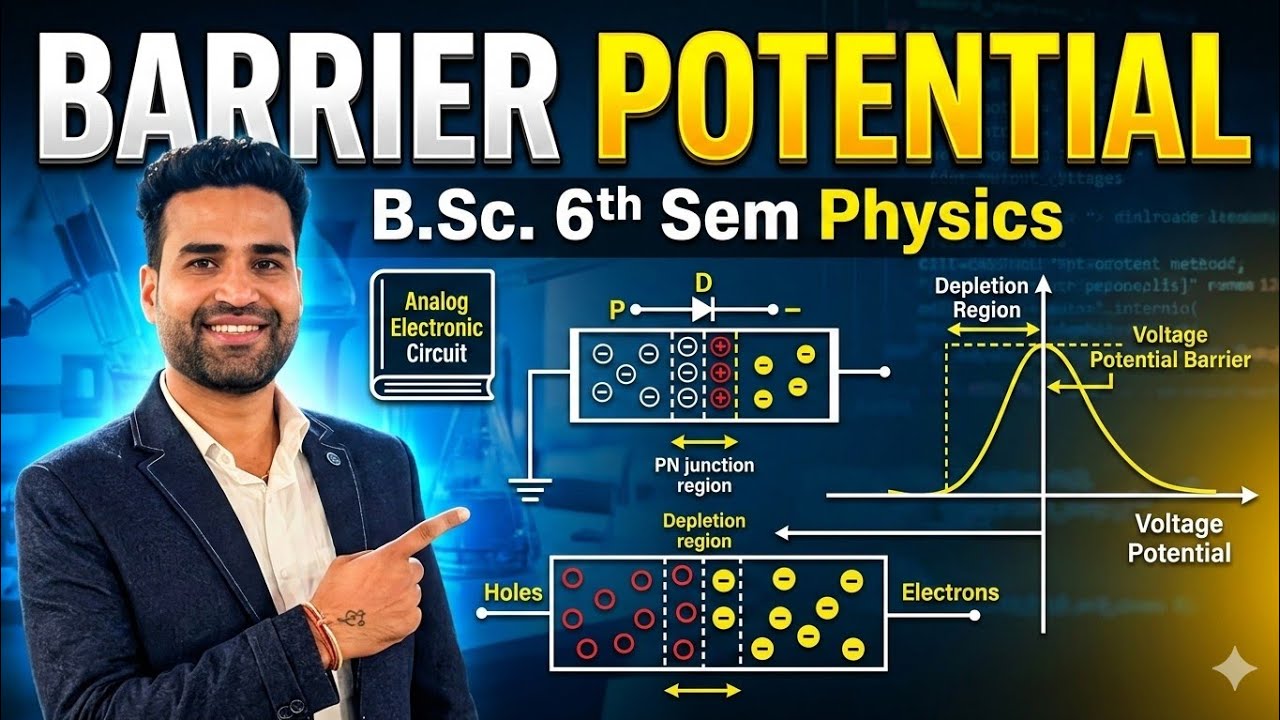 Expression for barrier Potential | Analog Electronic Circuit | B.Sc. 6th Sem Physics | bsc 6th sem