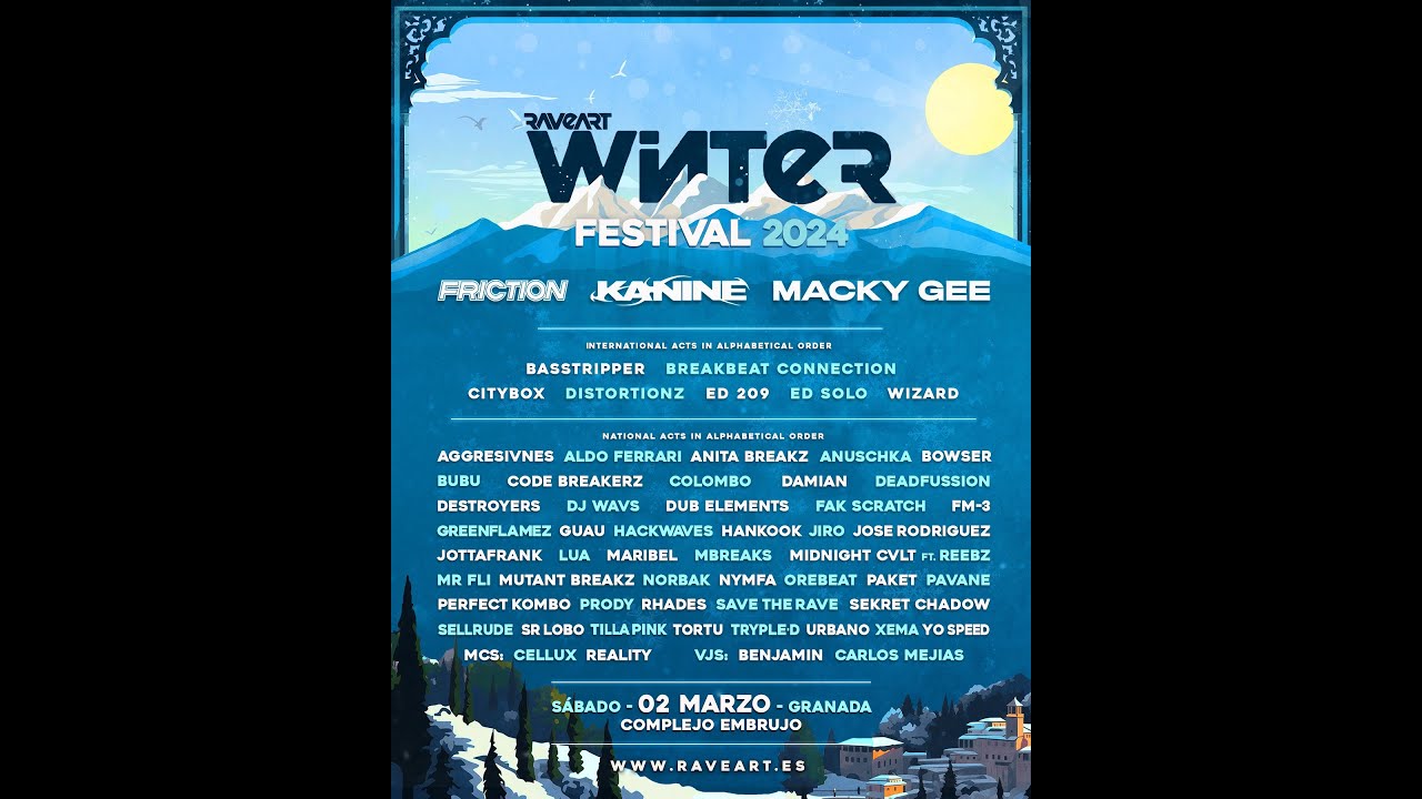 CODE BREAKERZ WINTER FESTIVAL Complejo Embrujo Granada RAVEART 02 03 2024