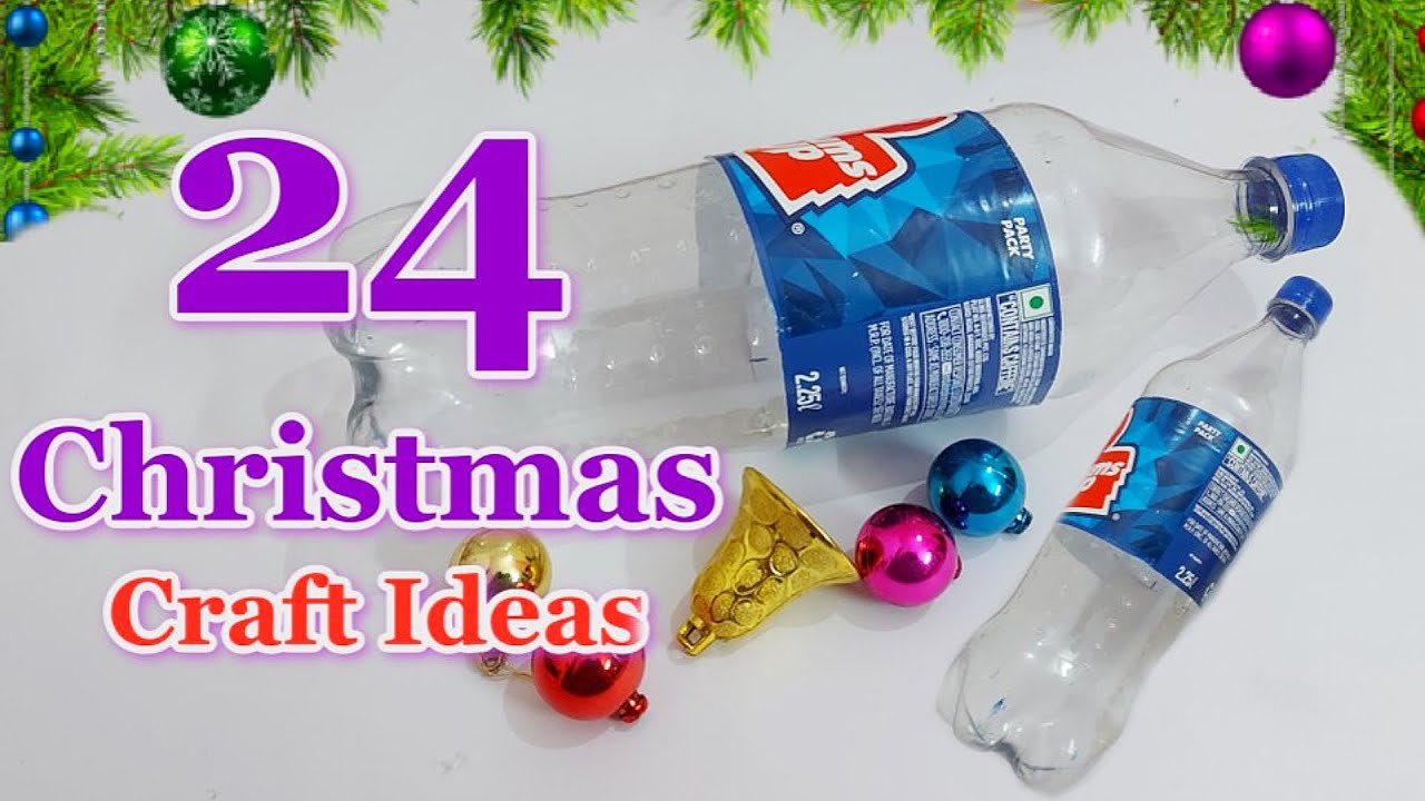 24 Easy Low Cost Christmas Decoration ideas Made From Plastic Bottle | DIY Christmas craft idea🎄223