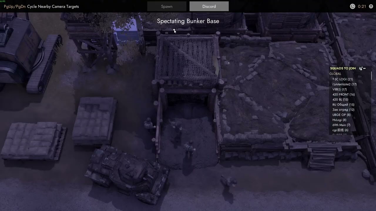 Nighttime Stalemate With Wardens - Foxhole - E 208