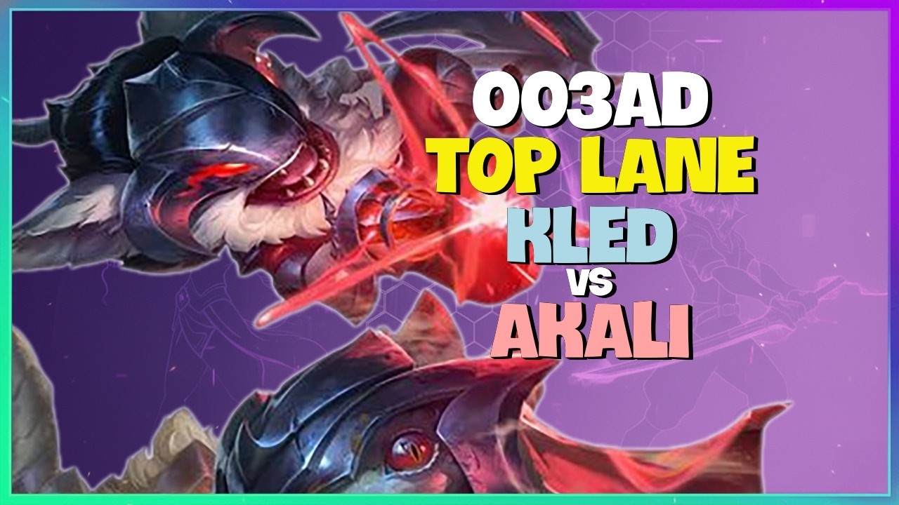 Challenger Kled : This Dude is CRUSHING Akali With CLEAN Mechanics - Engsub