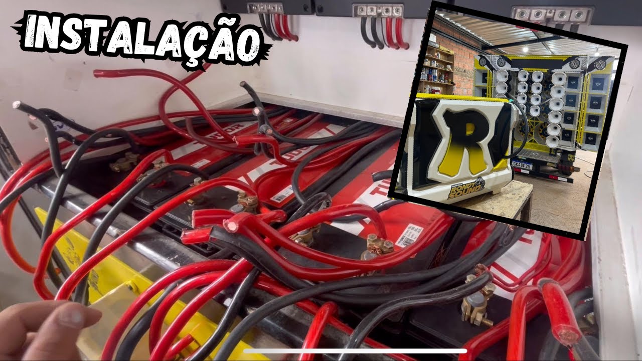 INSTALAÇÃO SOM PAREDÃO  ULTRA CAPACITOR