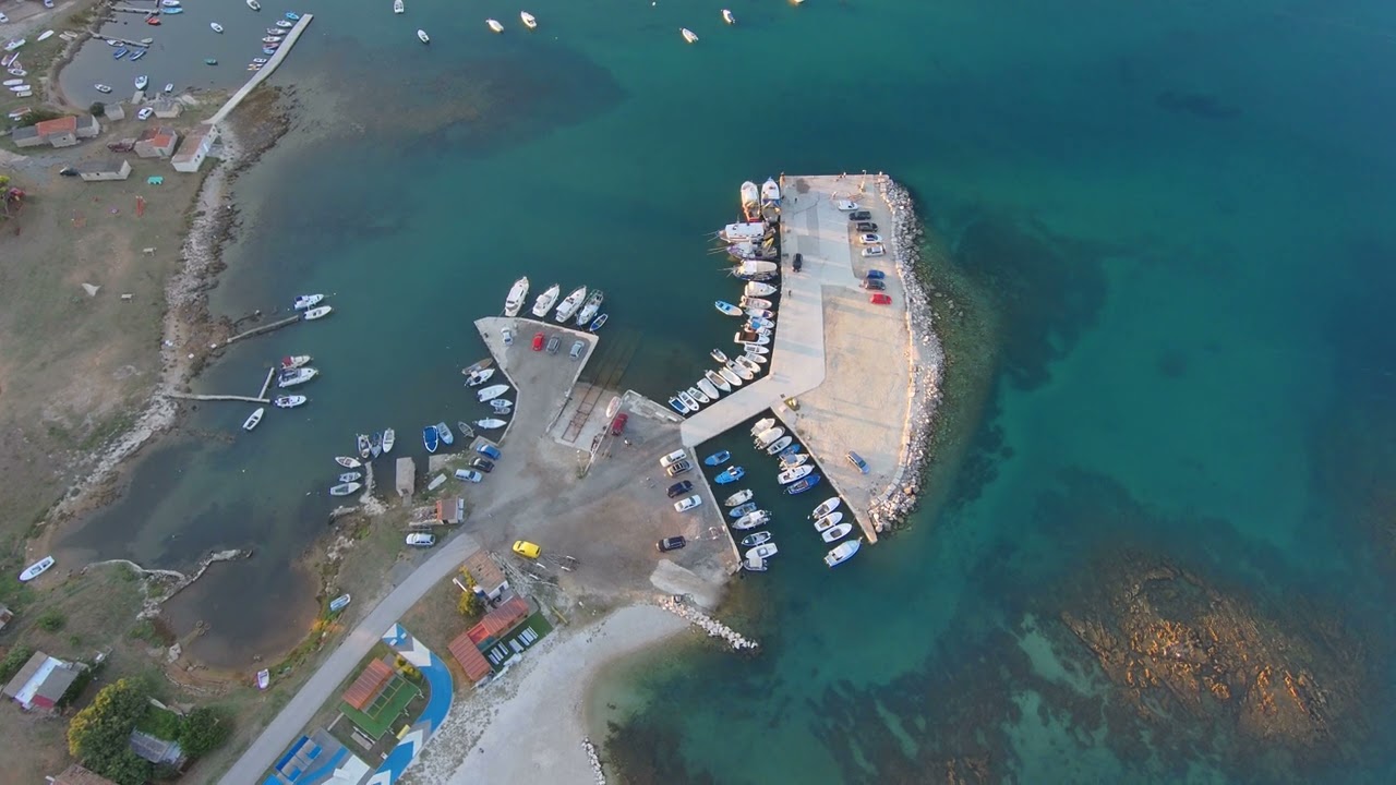 Ližnjan, Croatia drone view