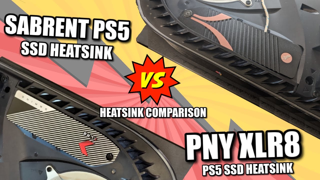 Sabrent VS PNY XLR8 PS5 SSD Heatsink - TEMPERATURE COMPARISON
