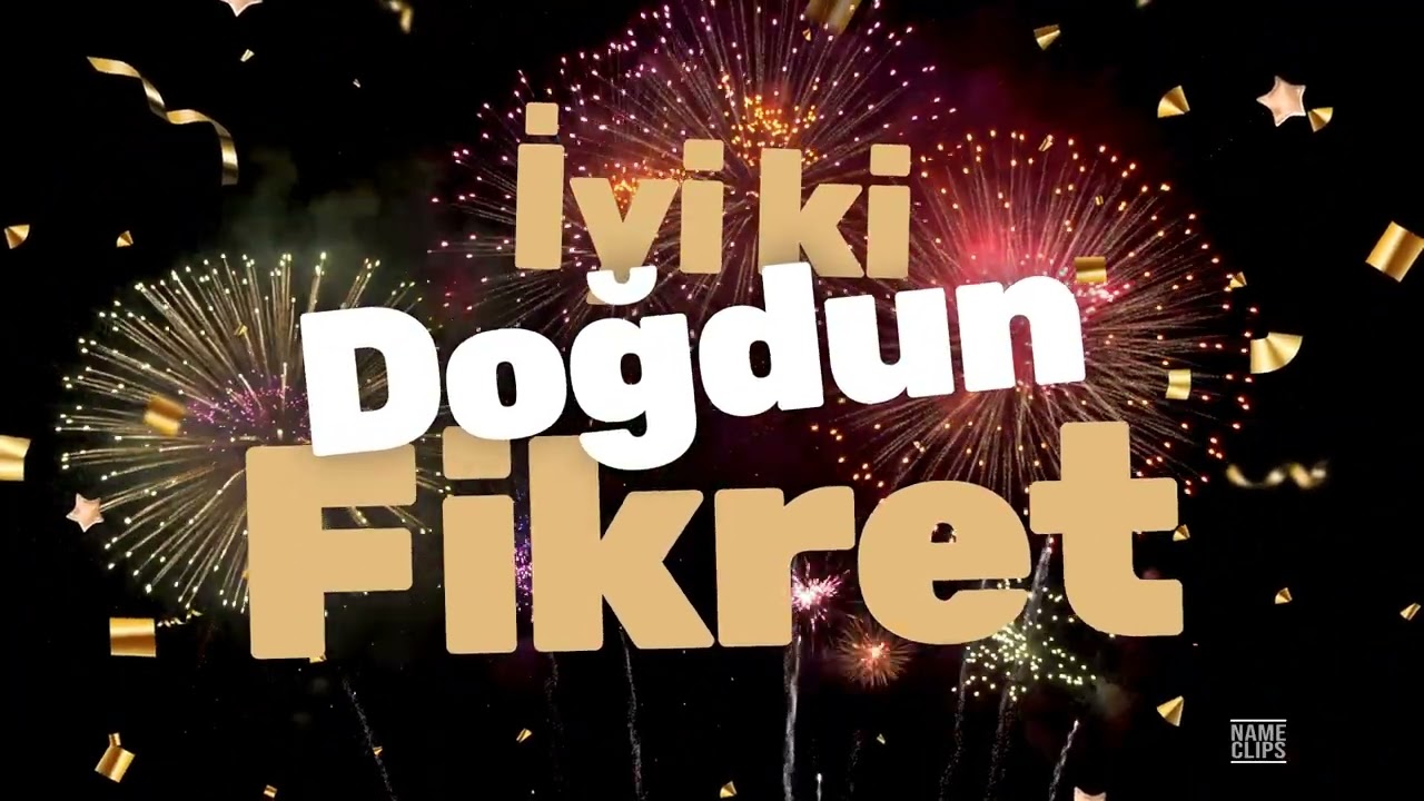 İyi Ki Doğdun Fikret 🎉 | İsme Özel Doğum Günü Videosu