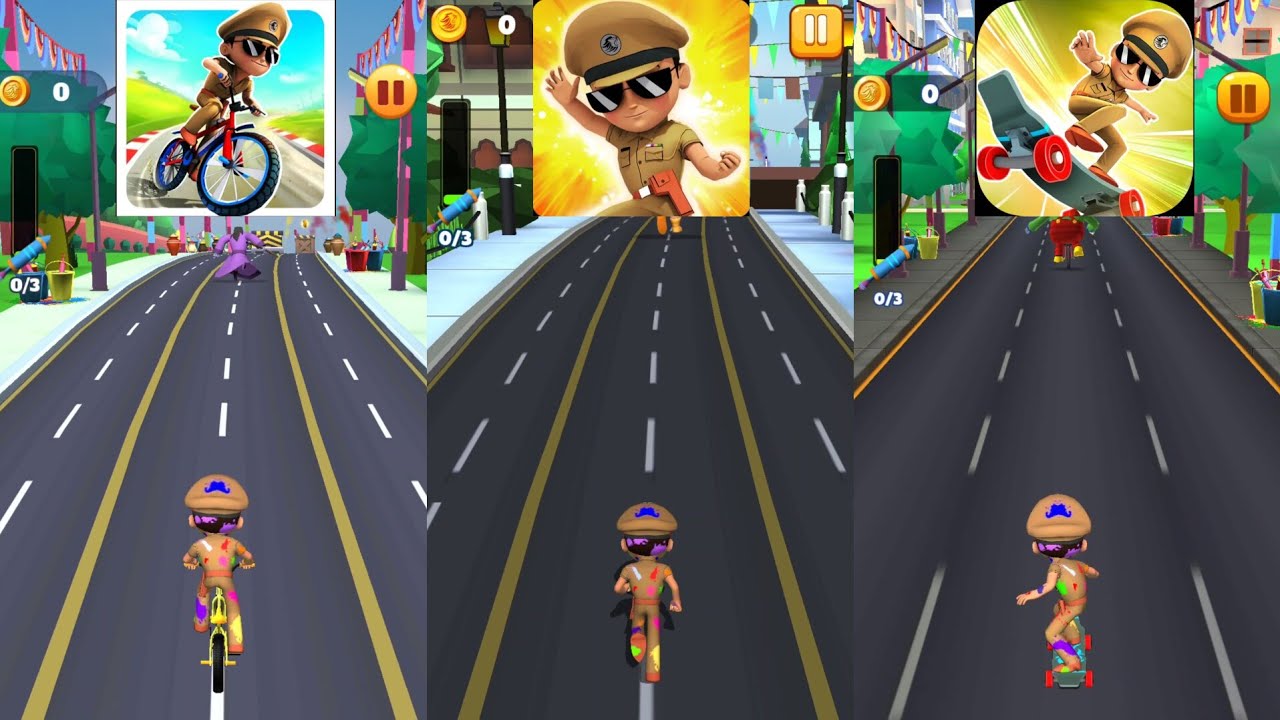 Little Singham Cycle Race 🆚 Little Singham 🆚 Little Singham Super Skater New Update