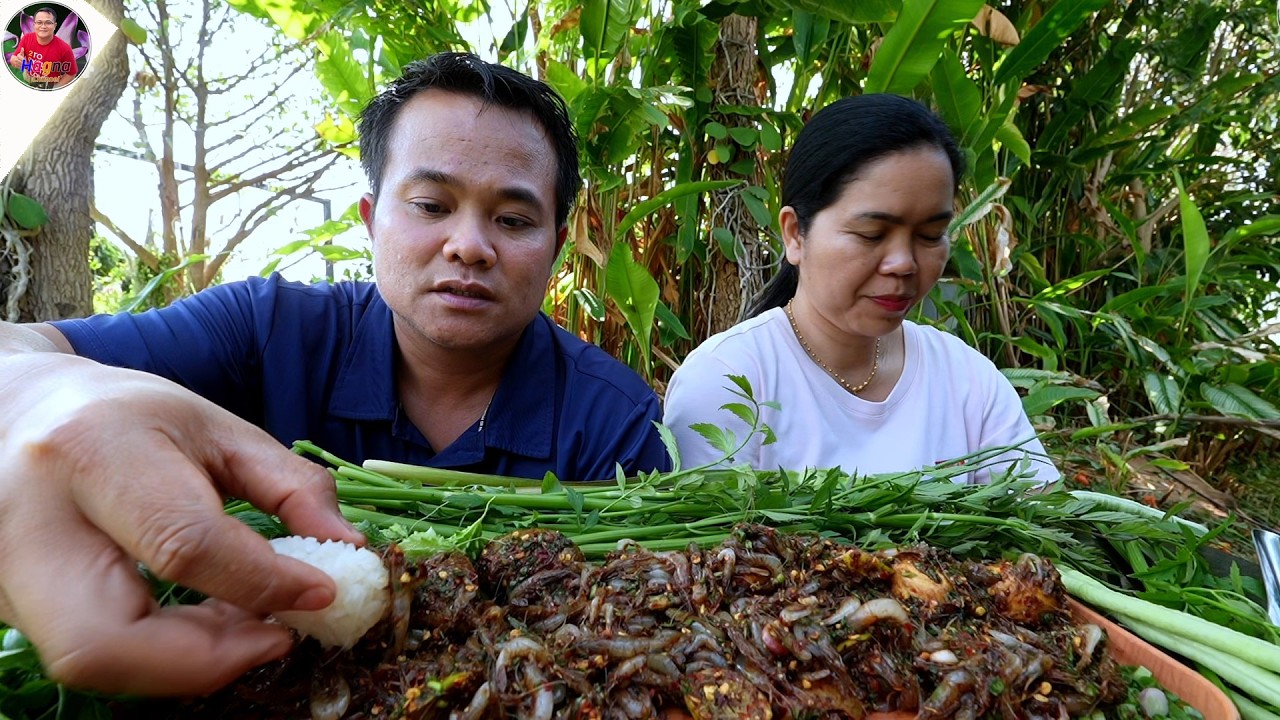 ก้อยกุ้งสูตรซิก มะกอกป่า มะนาวสวน แกล้มผักชีช้างแซ่บจ้วดสุดยอดคัก