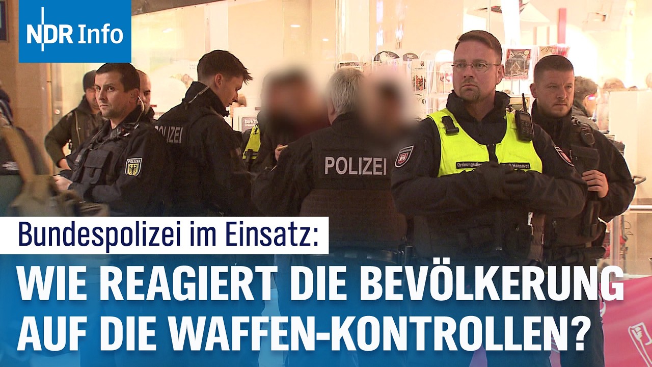 Mit der Bundespolizei auf Streife: So ist die Lage am Hauptbahnhof Hannover | NDR Info