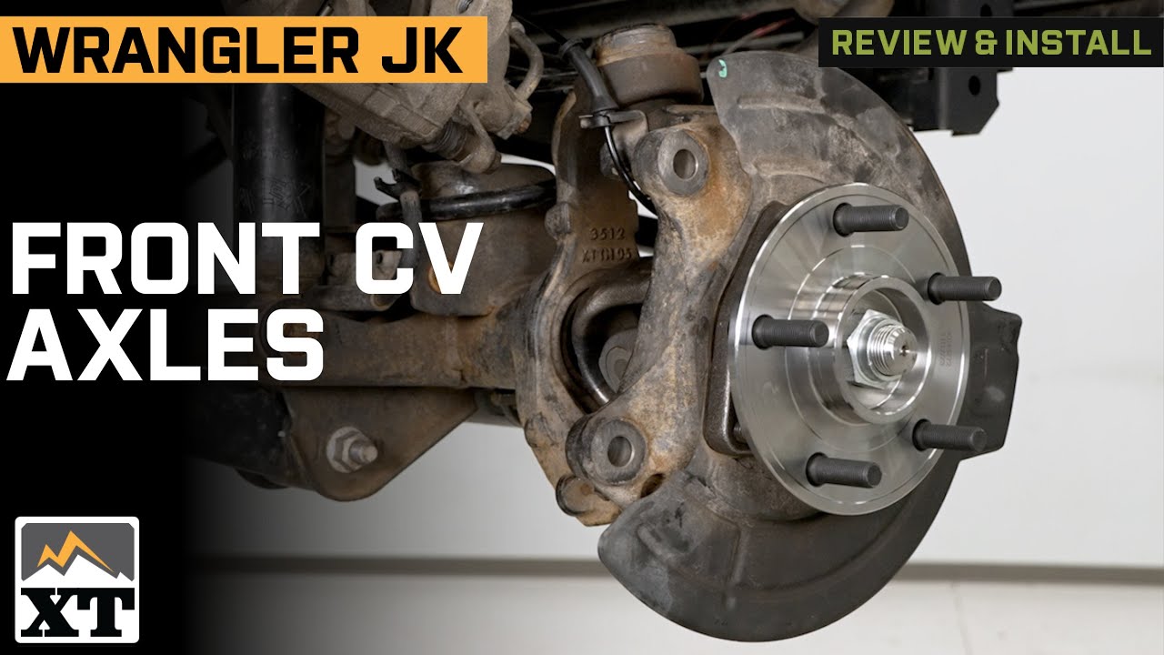 Jeep Wrangler JK Front CV Axles with Wheel Hub Assemblies Review & Install