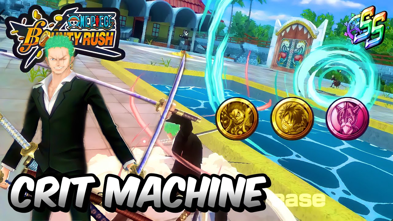 DRESSROSA ZORO GAMEPLAY SS LEAGUE!! CRIT MACHINE | ONE PIECE BOUNTY RUSH | OPBR