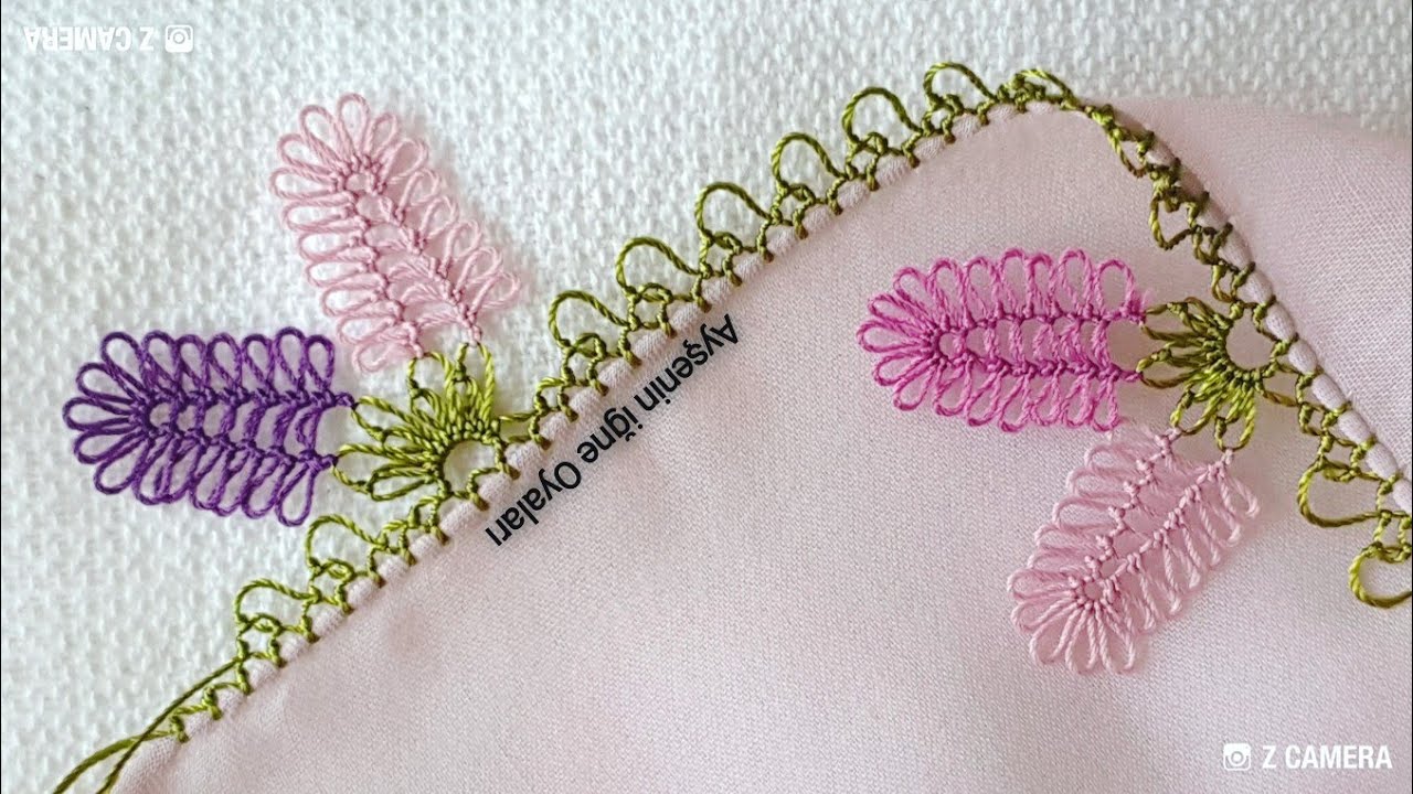Buğday başağı iğne oyası modeli iğne oyası modelleri