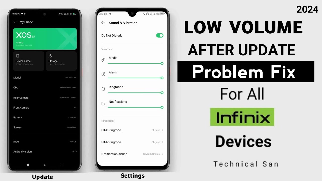 Исправление низкой громкости после обновления Infinix во всех сериях Smart, Hot, GT, Zero и Note ...