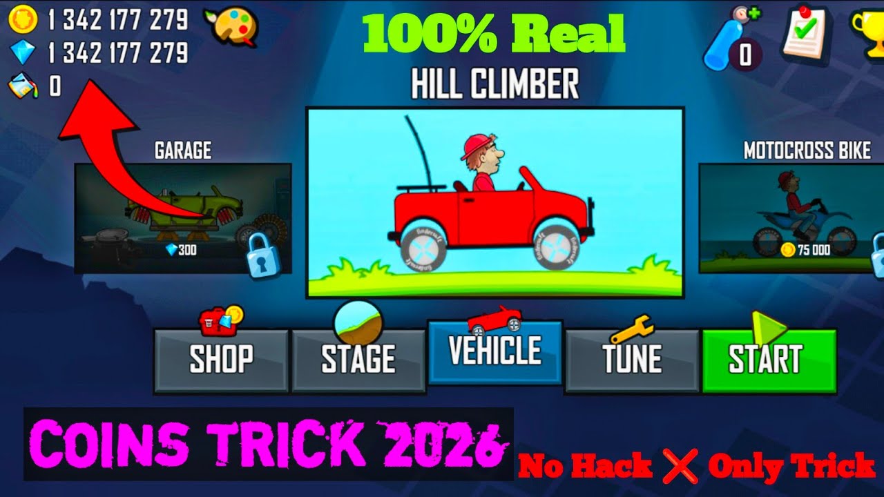 Hill Climb Racing Me Coins Kaise Badhaye 🔥 | Coins Trick 2026 | No Hack