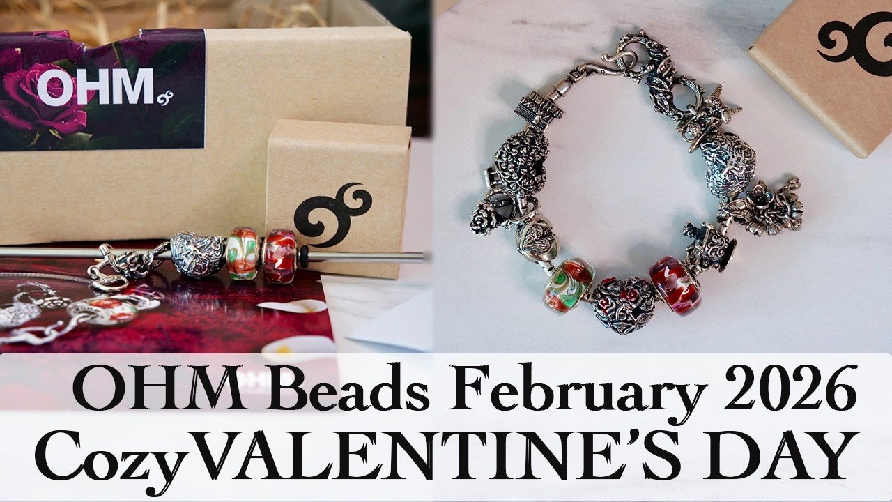 Февральская коллекция OHM Beads | Уютный браслет с подвесками ко Дню святого Валентина. Создаем в...