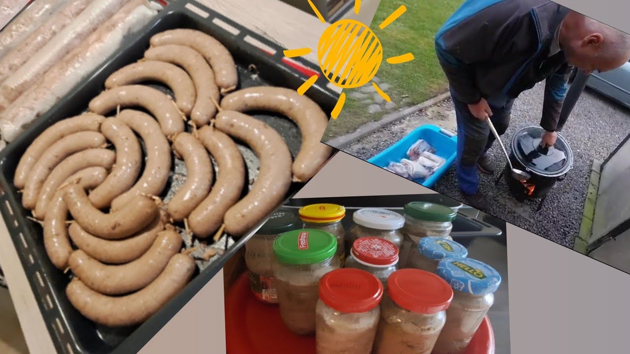 ⚡️Domácí tlačenka z plece a jaternice ⚡️- zkouška ,testujeme novy kotlik! Nakládáme maso na uzení 😋😋