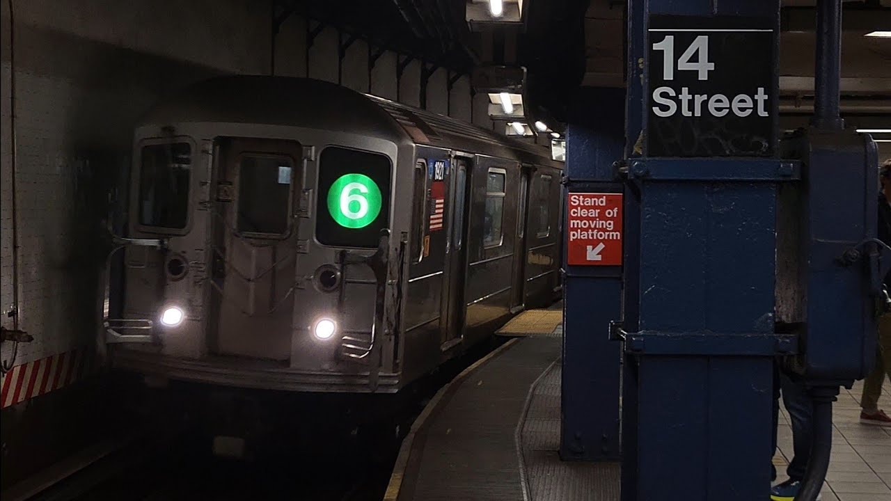 IRT Lex Av Line (4)(5)(6) Train Action @14 St-Union Sq