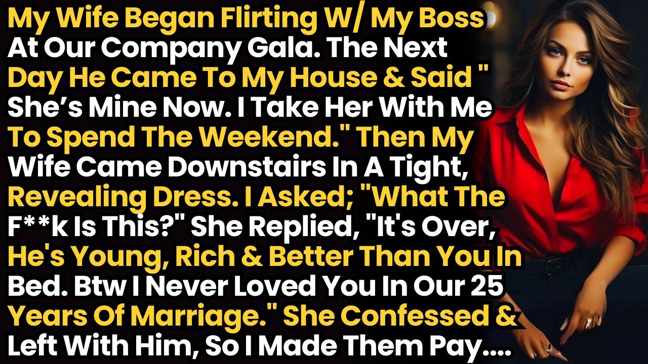 My Wife Began Flirting With My Boss At Our Company Gala. The Next Day He Came To My House & Said 