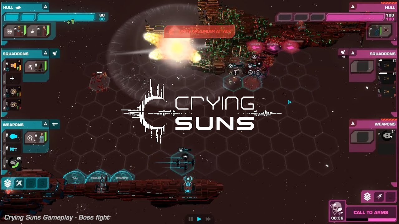 Crying Suns - Gameplay - Boss fight