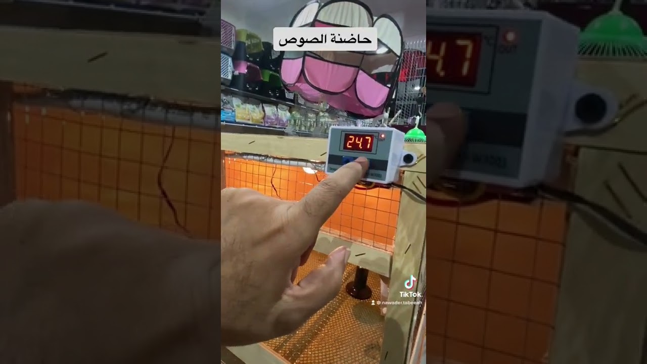 حاضنة صوص تتحكم بالتدفئة ٣ دور