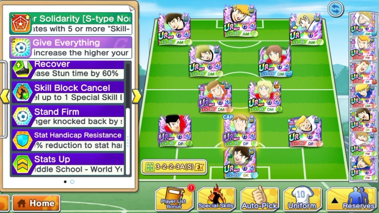 EUROPEAN CUP CAPTAIN TSUBASA DREAM TEAM 5 Star Player Matc