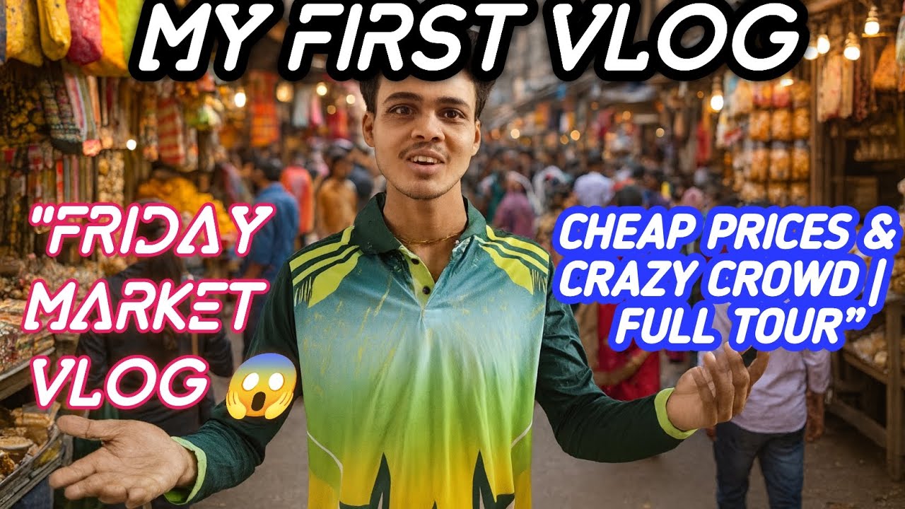 “First Day As a Vlogger 😱 | Full Crowd Market Experience”From Coimbatore 🔥