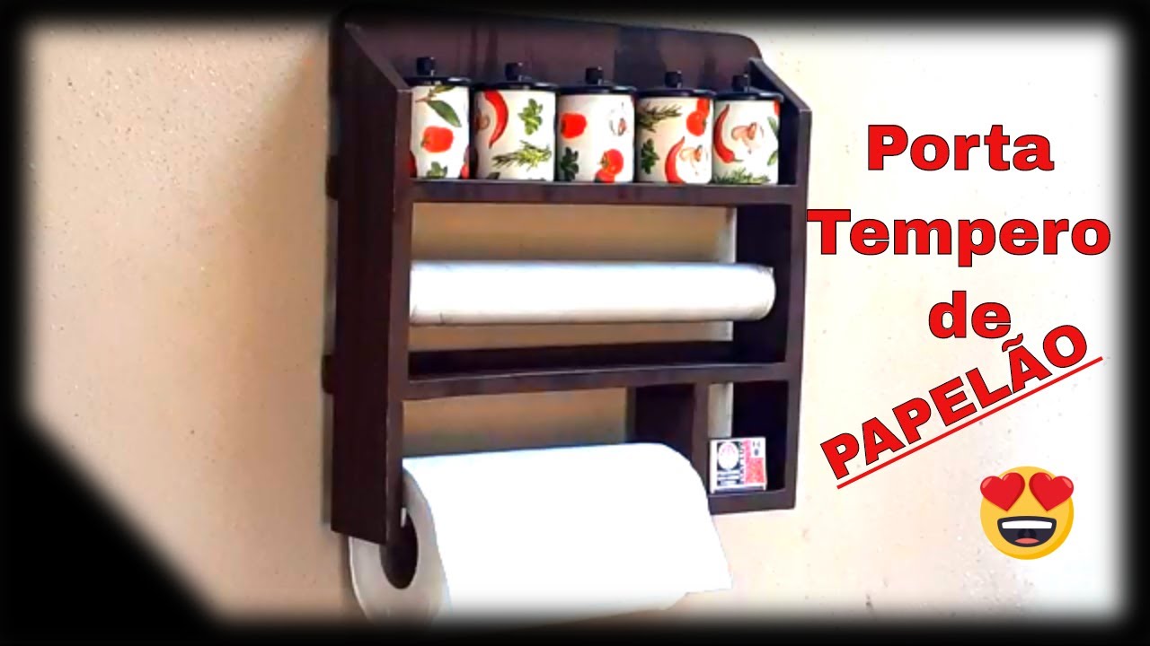 COMO FAZER Porta tempero de papelão