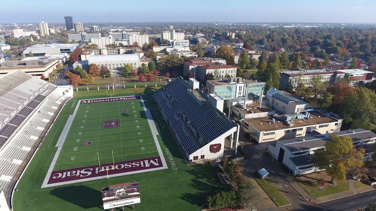 Missouri State University drone footage shot by Mark Harrell in Springfield, Missouri