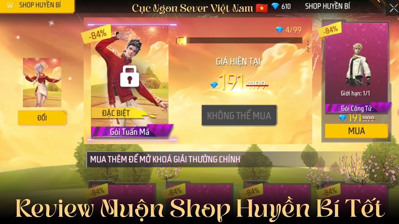 Free Fire | Review Muộn Shop Huyền Bí Tết Cực Ngon 🇻🇳