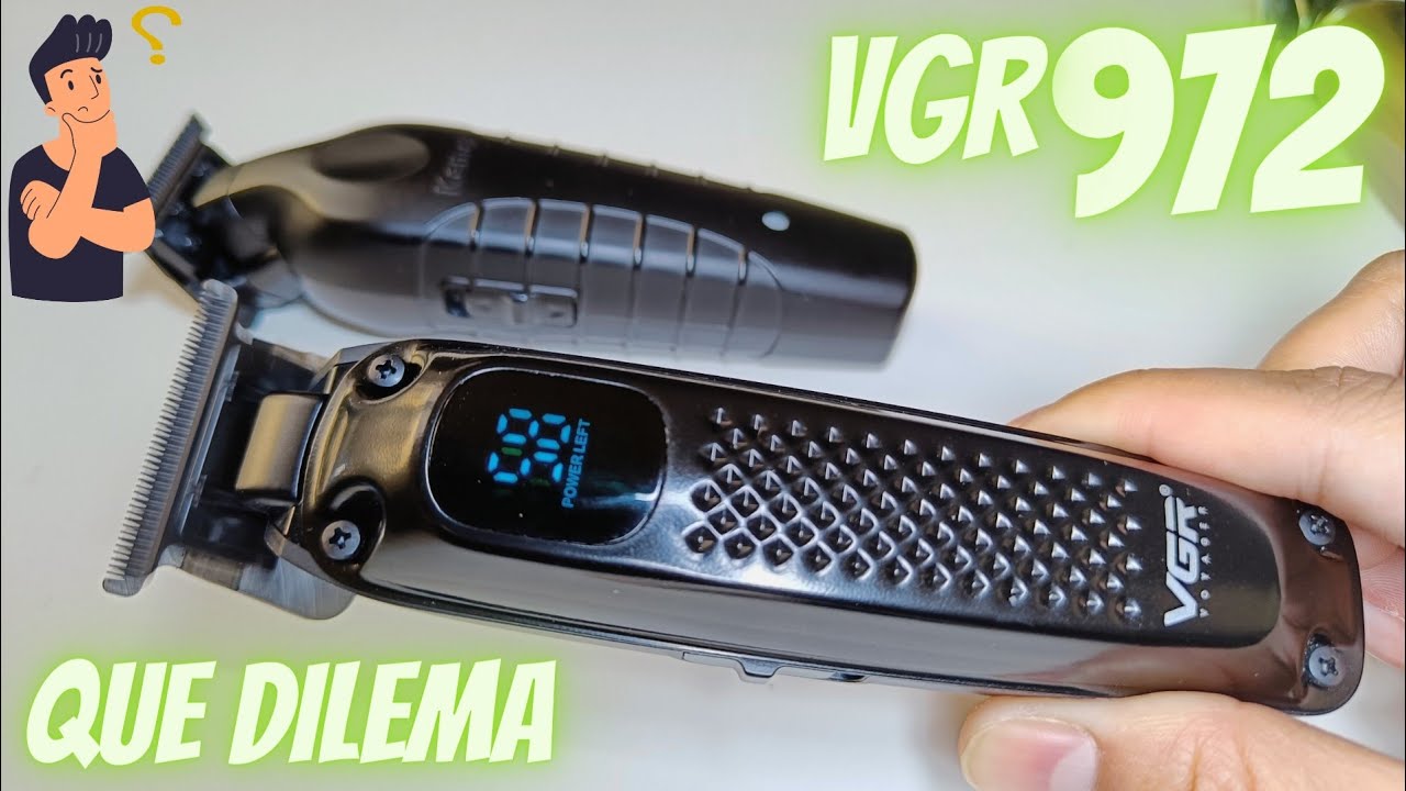 REVIEW VGR 972 LA MEJOR PARA INICIAR y Comparación con Kemei 2299 Decisión Difícil 🤔