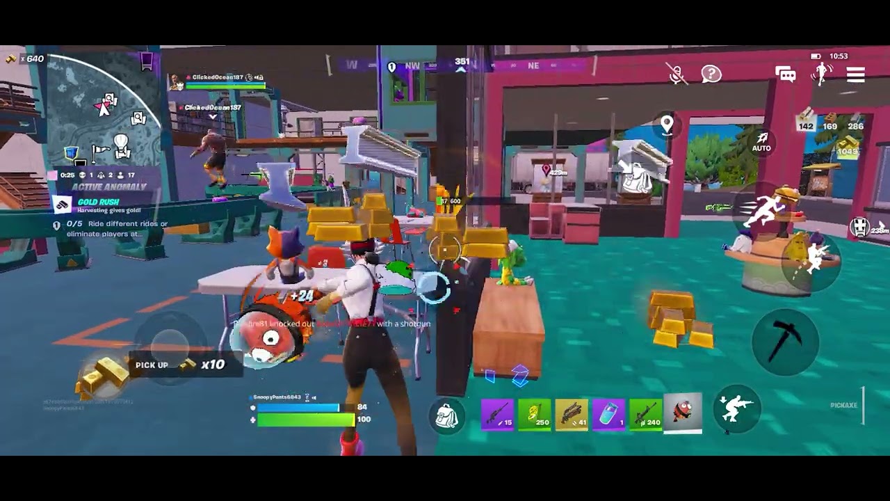 Playing the new fortnight update and it was crazy