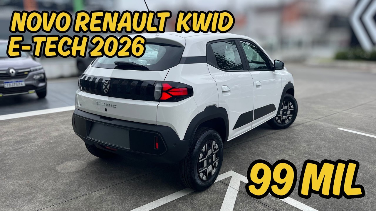 Novo Renault Kwid 2026: Elétrico mais barato do País