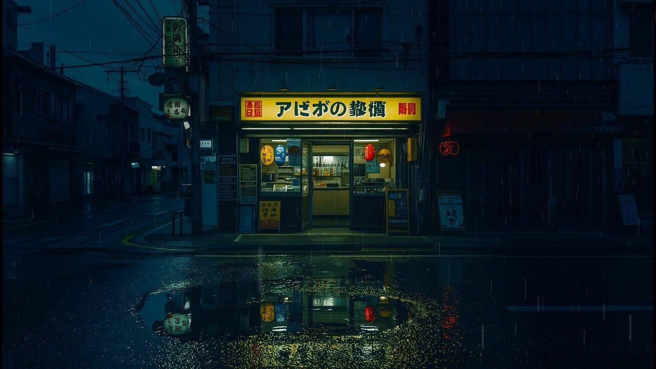 Tokyo Midnight Rain 🌧️ — Rain & Lofi Vibes for Lonely Tokyo Nights