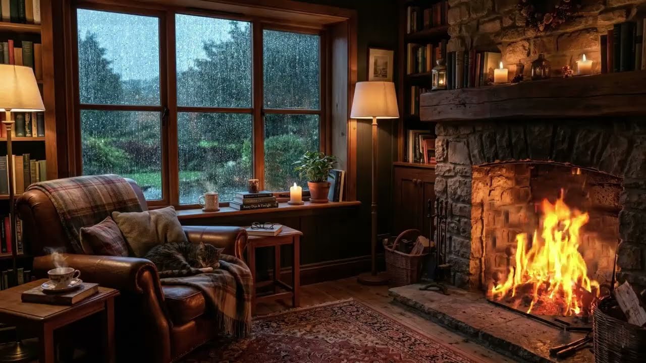 Rain on Window & Sleep Fast 🌧️ 100% Dark Screen | Deep Sleep Rain Sounds (No Ads)