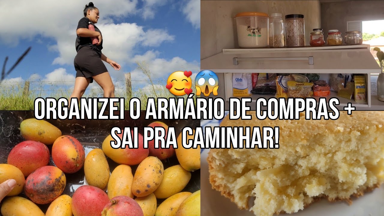VLOG, ARRUMEI O ARMÁRIO, FIZ BOLO DE MILHO E SAI PRA CAMINHAR!🥰😱😍