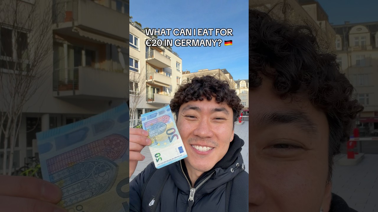What Can I Eat For &euro;20 In Germany? 🇩🇪 #20euro #germany #deutschland #americaningermany #shorts