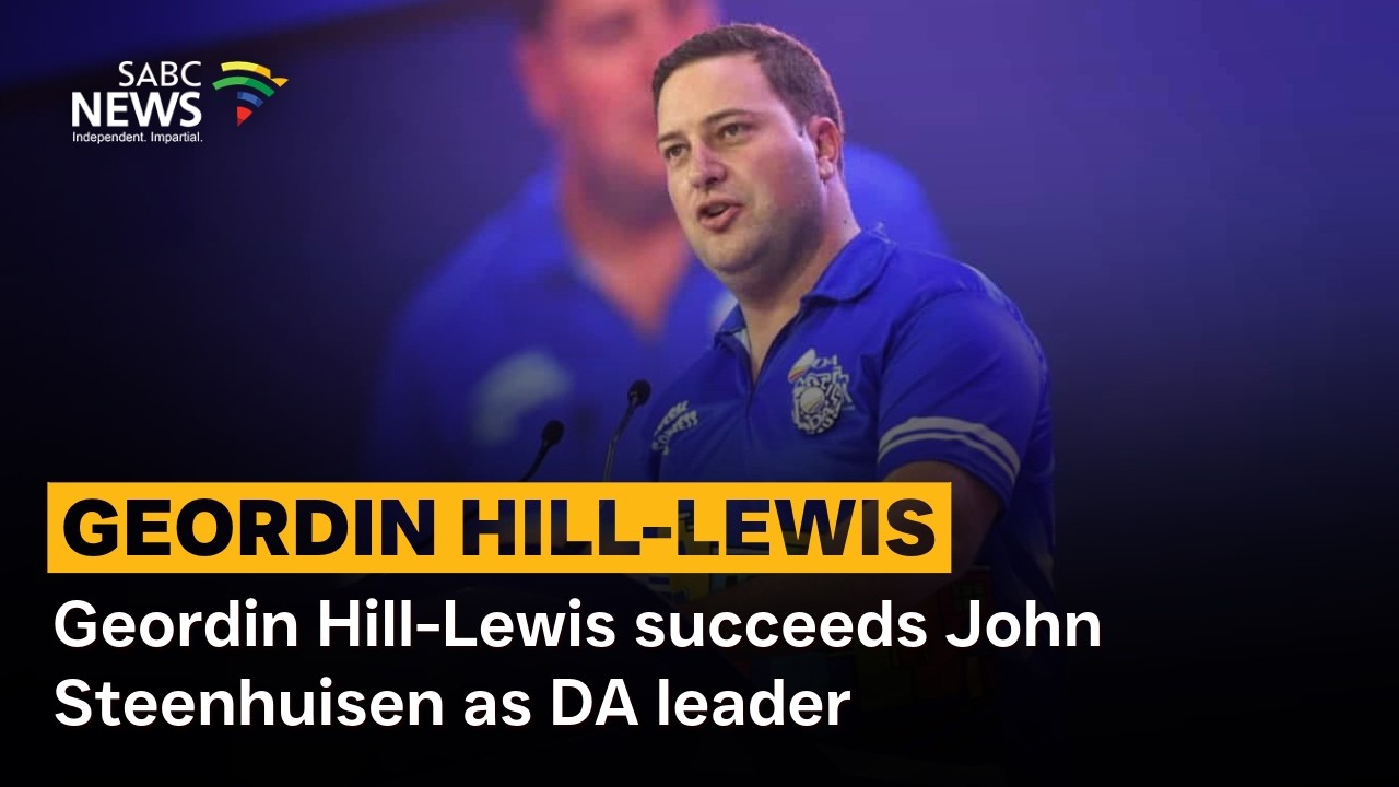 Geordin Hill-Lewis succeeds John Steenhuisen as DA leader