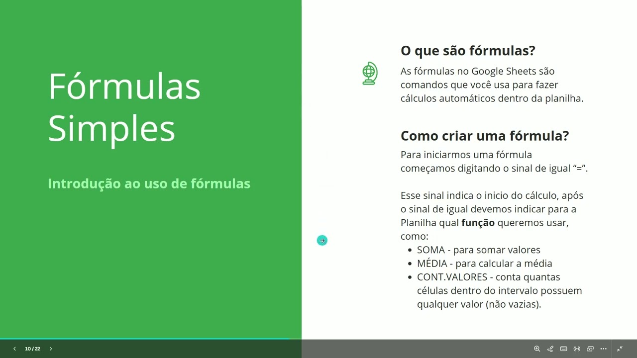 Oficina: Google Sheets