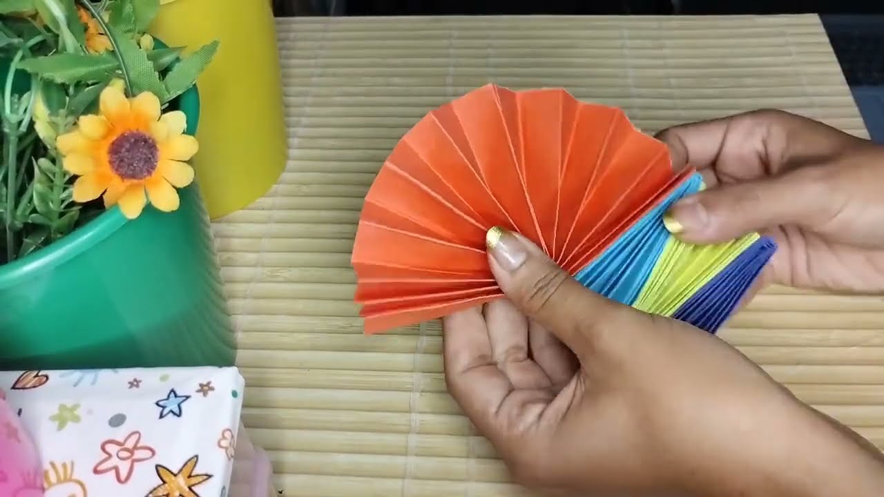 COMO FAZER LEQUE CRUZADO DE PAPEL