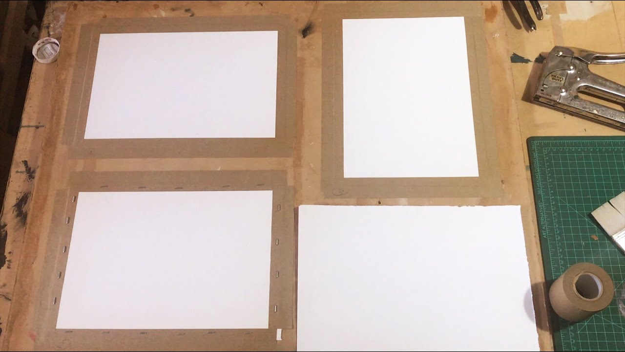 3 Métodos para tensar papel de Acuarela