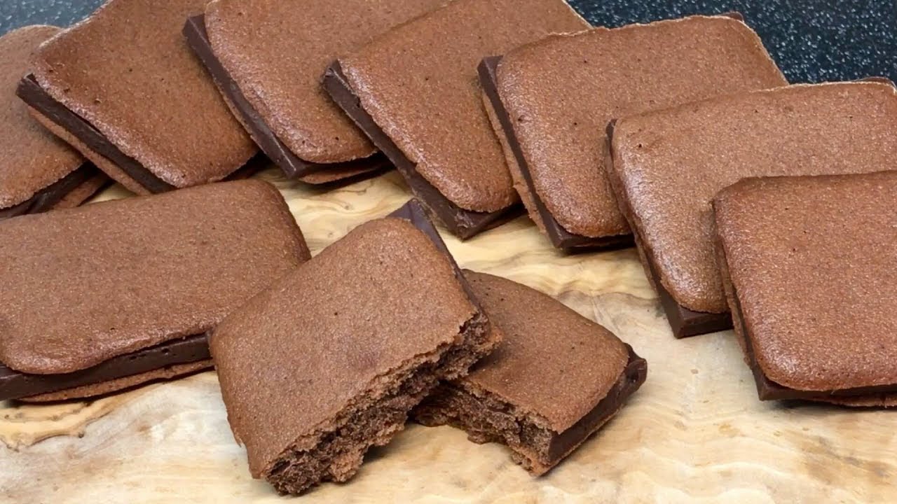 Chocolate Ganache Cookie Sandwich Recipe [No Music] 生チョコクッキーの作り方。