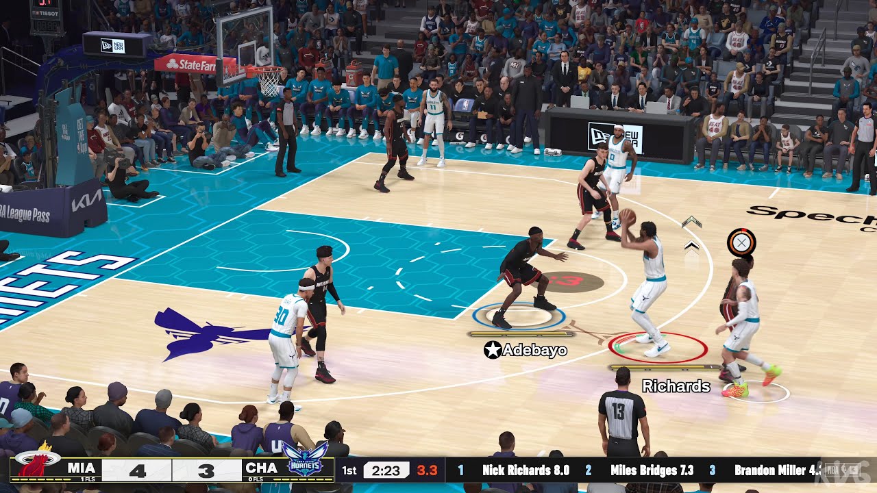 NBA 2K25 - Miami Heat vs Charlotte Hornets - Gameplay (PS5 UHD) [4K60FPS]